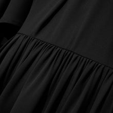 Load image into Gallery viewer, Femponiq Bow Tie Maxi Dress in Black-Skirt Detail