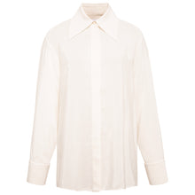 Load image into Gallery viewer, Viscose Rayon Gathered Back Shirt Ivory