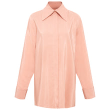 Load image into Gallery viewer, Viscose Rayon Gathered Back Shirt Rose