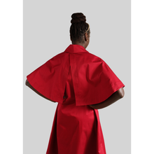 Load image into Gallery viewer, Oversized Cape Cotton Dress