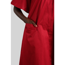 Load image into Gallery viewer, Oversized Cape Cotton Dress