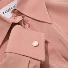 Load image into Gallery viewer, Viscose Rayon Gathered Back Shirt Rose