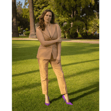 Load image into Gallery viewer, Sleeveless Brown Tailored Blazer | Femponiq