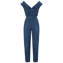 Load image into Gallery viewer, Off Shoulder Belted Vegan Jumpsuit | Femponiq