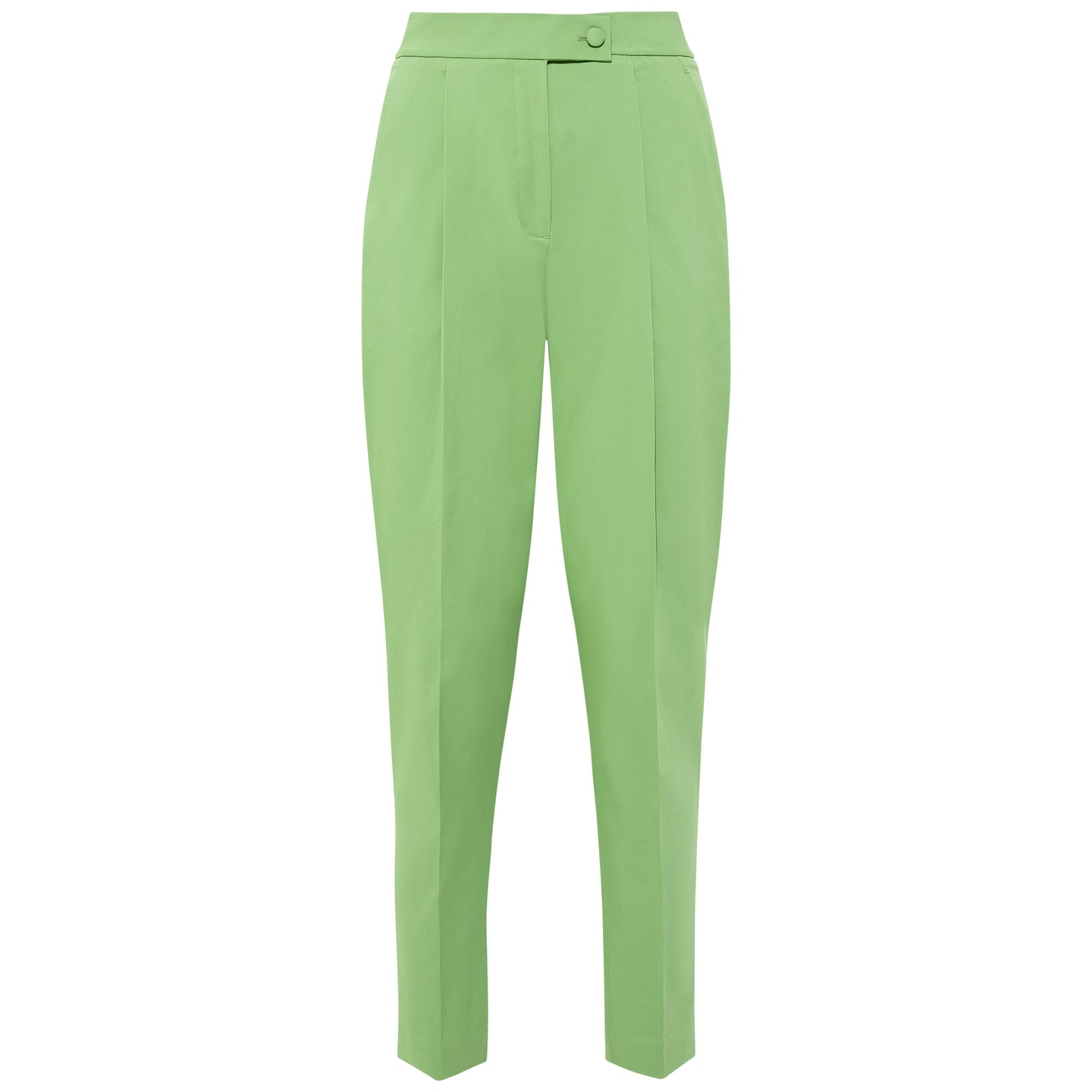 Green Tailored Cotton Trouser | Femponiq
