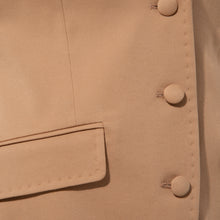 Load image into Gallery viewer, Sleeveless Brown Tailored Blazer | Femponiq
