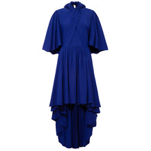 Load image into Gallery viewer, Femponiq Bow Tie Blue Maxi Dress Front 1
