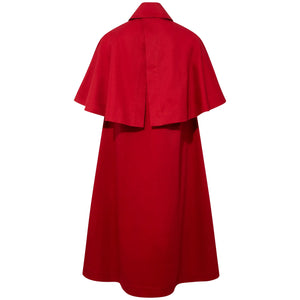Oversized Cape Cotton Dress - Back Product Picture 