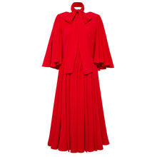 Load image into Gallery viewer, Femponiq Pleated Midi Dressin Scarlet Red
