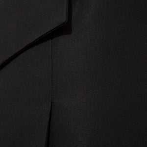 Pleated Silk-Blend Flared Skirt (Black)