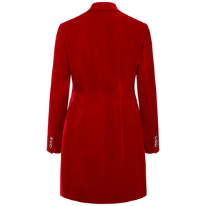 red velvet blazer dress Velvet Blazer Minidress for Women