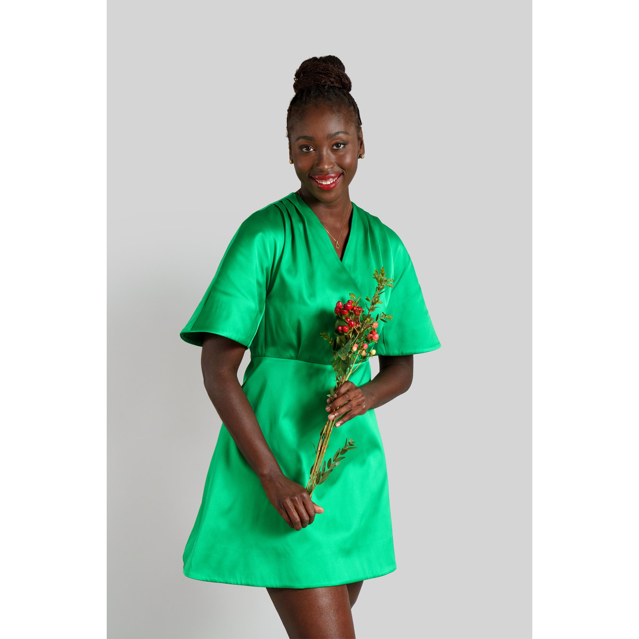 Pleated kimono dress on sale