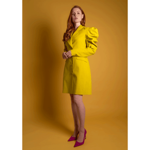 Puff Sleeve  Blazer Dress | Femponiq