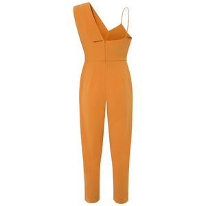 Peak Lapel Crepe Jumpsuit  | Femponiq
