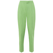 Load image into Gallery viewer, Green Tailored Cotton Trouser | Femponiq
