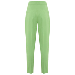 Green Tailored Cotton Trouser | Femponiq