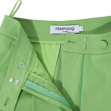 Görseli Galeri görüntüleyiciye yükleyin, Green Tailored Cotton Trouser | Femponiq
