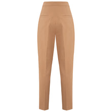 Load image into Gallery viewer, Brown Tailored Cotton Trouser | Femponiq
