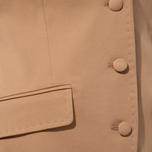 Load image into Gallery viewer, Sleeveless Brown Tailored Blazer | Femponiq
