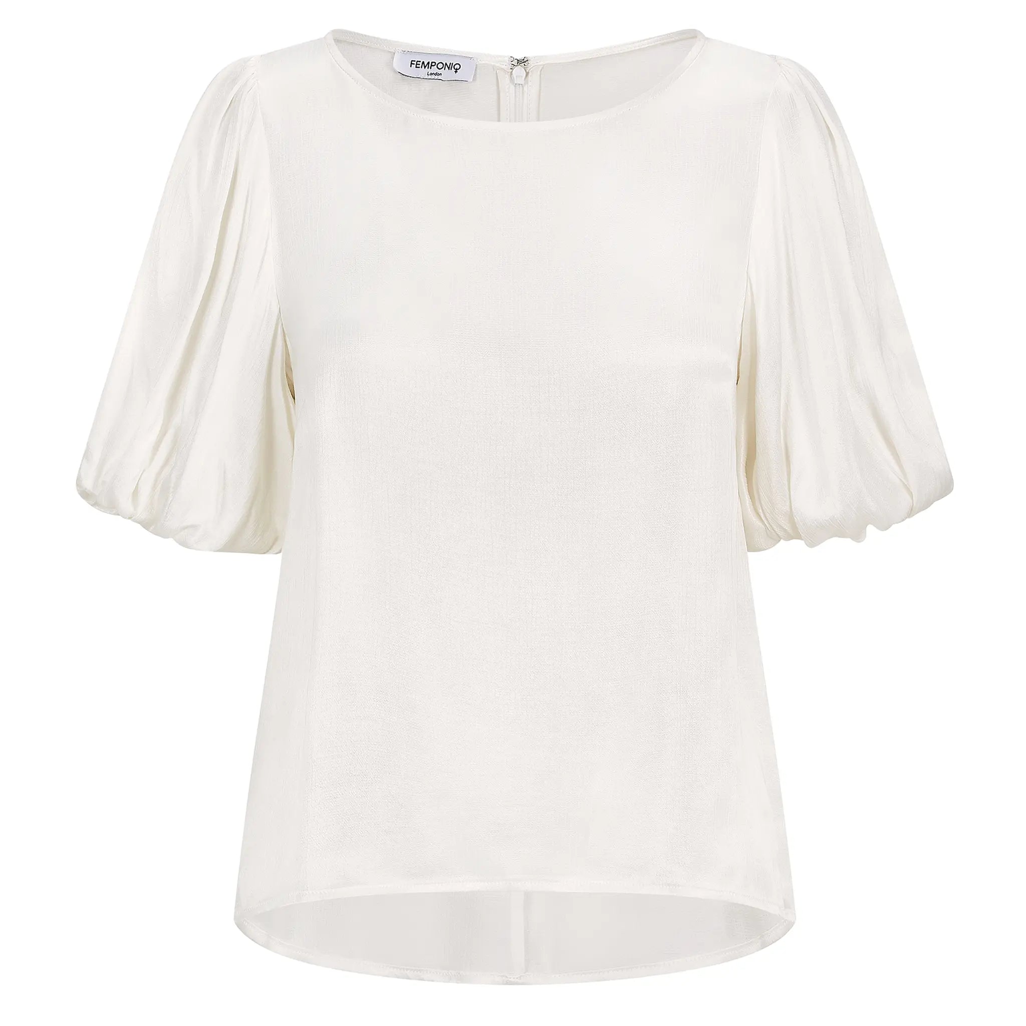 Pearl puff sleeve top hotsell