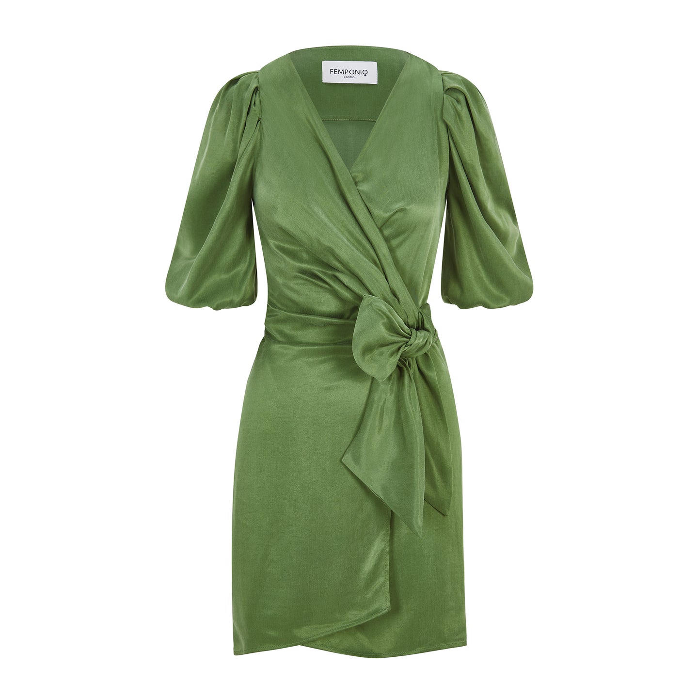 Green Wrap Dress | Femponiq