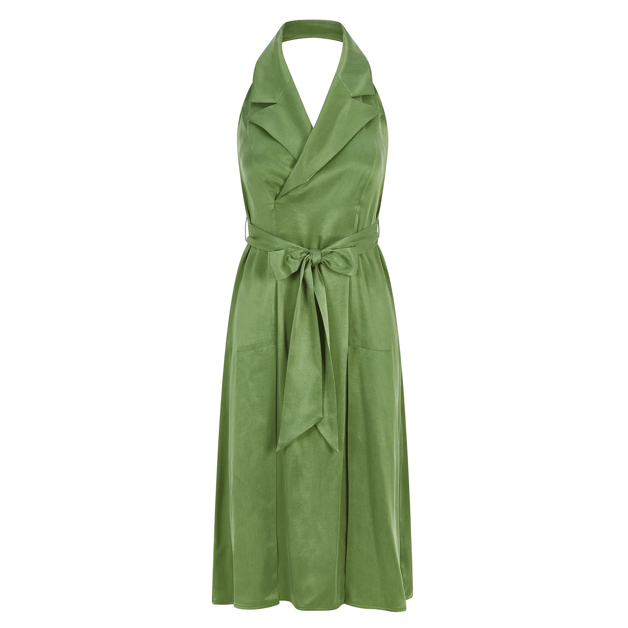 Designer Green Tuxedo Dress UK10/EU38/US6 Designer Green Tuxedo Dress UK10/EU38/US6