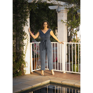 Off Shoulder Belted Vegan Jumpsuit | Femponiq