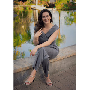 Off Shoulder Collared Crop Top | Femponiq