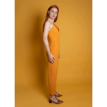 Load image into Gallery viewer, Peak Lapel Crepe Jumpsuit  | Femponiq
